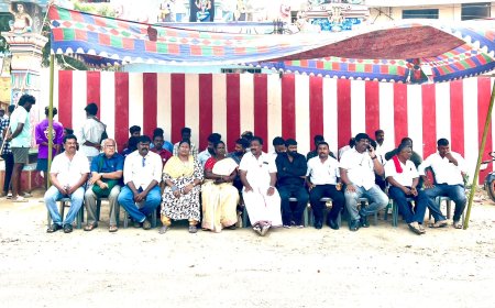 திருச்சியில் வாலிபர் வெட்டி படுகொலை செய்யப்பட்டதை கண்டித்தும்- உடலை வாங்க மறுத்தும் மார்க்சிஸ்ட் கம்யூனிஸ்ட் கட்சியினர் திருச்சி பீம நகரில் காத்திருப்பு போராட்டம்
