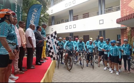 *திருச்சியில்  சுற்றுலாத்துறை மற்றும் சைக்கிளிங் யோகிஷ்  இணைந்து குடியரசு தினத்தை முன்னிட்டு   3 நாள் விழிப்புணர்வு சைக்கிள் பேரணி துவங்கியது*