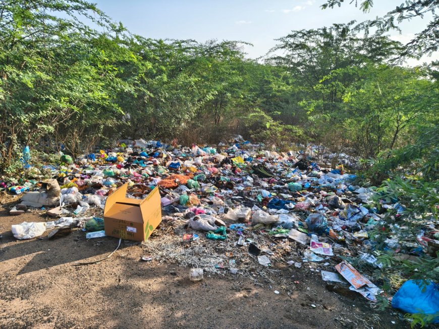 *திருச்சி பொன்மலைப்பட்டி பேருந்து நிலையம் அருகே குவிந்து கிடக்கும் குப்பைகளால் துர்நாற்றம் மற்றும் நோய் தொற்று ஏற்படும் அபாயம் - மாநகராட்சி மீது பொதுமக்கள் குற்றச்சாட்டு*