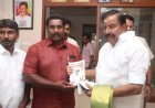 *தலித் இயக்கங்களின் கூட்டமைப்பின் ஒருங்கிணைப்பாளர் புரட்சி போராளி மெலட்டூர் கார்த்திக் நகராட்சி நிர்வாகத்துறை அமைச்சர் கே.என் நேருவை சந்தித்து சட்டமன்றத் தேர்தலுக்கான ஆதரவை தெரிவித்தார்*