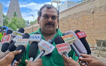 ஸ்ரீரங்கம் கோயில் நில விவகாரம்; வழக்கு உச்சநீதிமன்றத்தில் நிலுவையில் உள்ள நிலையில் 326 ஏக்கர் கோயில் நிலம் என அமைச்சர் கூறுவது தவறு – ஶ்ரீரங்கம் மக்கள் நல சங்கத் தலைவர் மோகன்ராம் பேட்டி