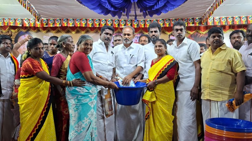*திருச்சியில் தேமுதிக முப்பெரும் விழா பொதுக்கூட்டம், நலத்திட்ட உதவிகள் வழங்கும் விழா*
